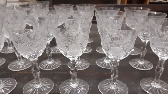 Champagne glasses, Flutes, Wine glasses - Crystal, Glass (stained glass)