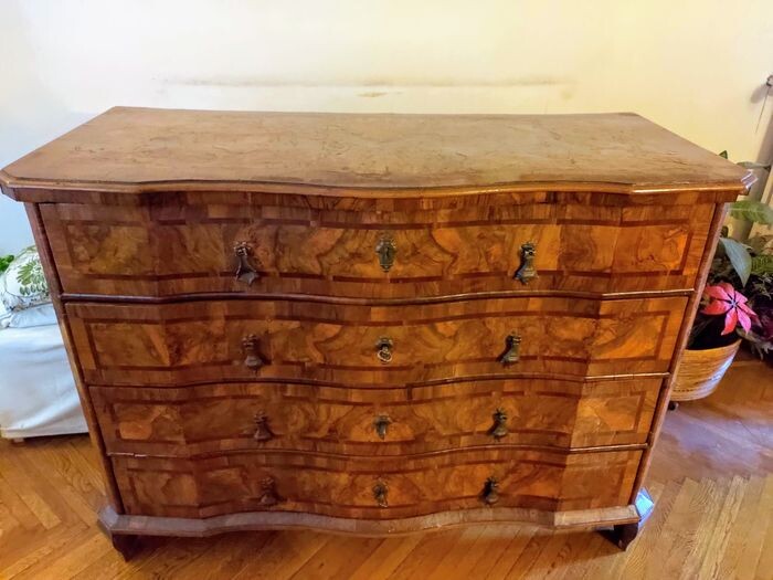 Chest of drawers - Burr walnut - Second half 18th century