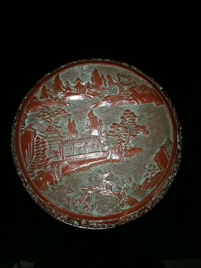 Chinese Red carving Lacquer Box
