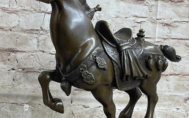 Chinese Tang Horse Bronze Sculpture