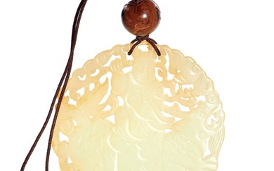 Chinese jade openwork pendant