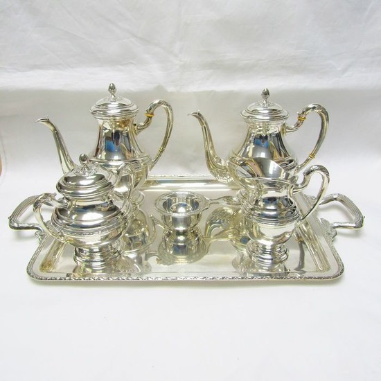 Coffee and tea service - .915 silver - 1.820 gr. - Spain - Mid 20th century