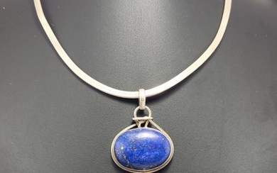 Collana con pendente Mexico 925 tasco Silver - Necklace with pendant Lapis lazuli