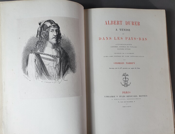 DÜRER (Albert). Albert Dürer à Venise et dans les Pays-Bas. Autobiographie, lettres, journal de voyages,...
