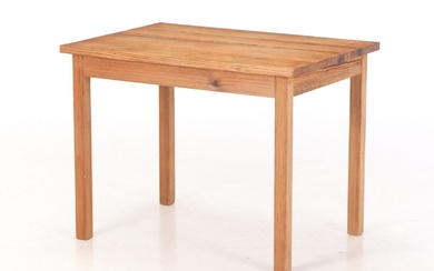 Danish furniture design. Pitch pine dining table, 1970s