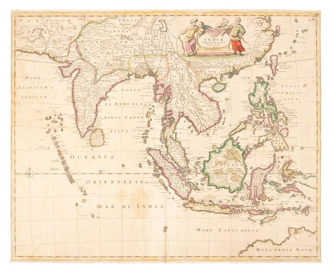De Wit map of India & Southeast Asia 1662