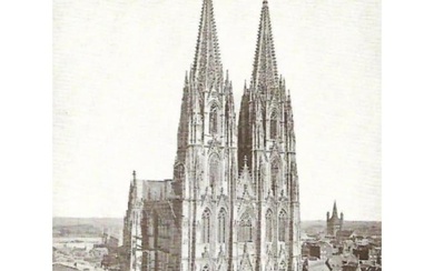 Early 1900's Half-tone Print, #1601 Cologne Cathedral