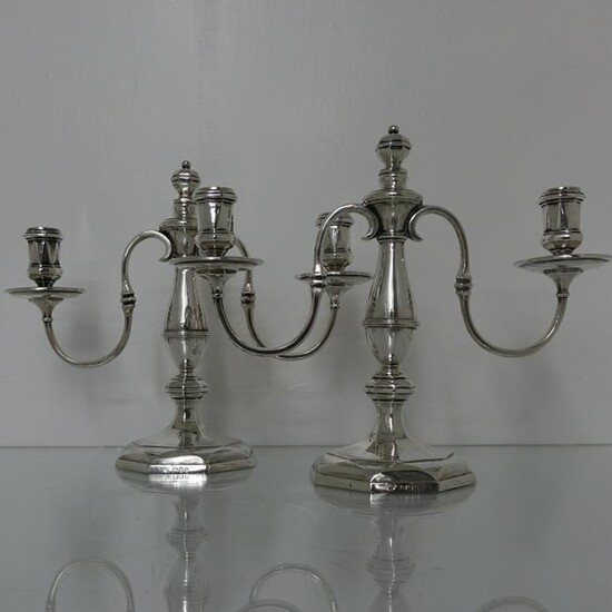 Early 20th Century George VI Sterling Silver Pair