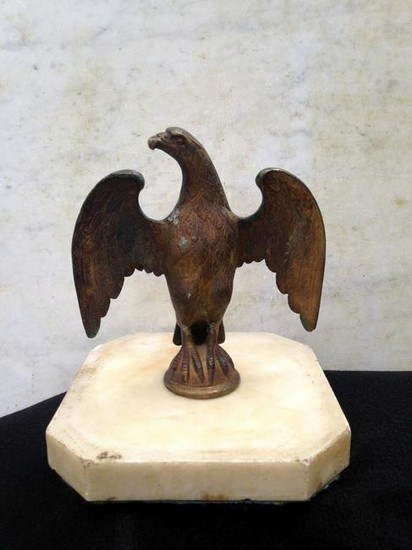 Early 20thc Brass Eagle From A Marching Staff