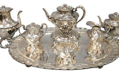 Eight Piece Sterling Silver Tea and Coffee Set