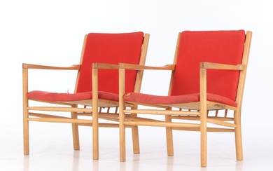 Erik Ole Jørgensen for Tarm Stole & Møbelfabrik. A pair of beechwood armchairs, model 'J147' (2)