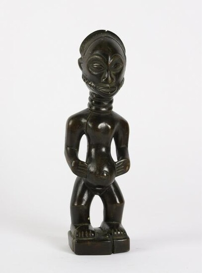 FANG AFRICAN FIGURE OF A PREGNANT WOMAN c1950s