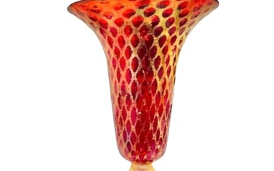 Filippo Maso - Murano design - Large Burmense Raised Vase (42cm)