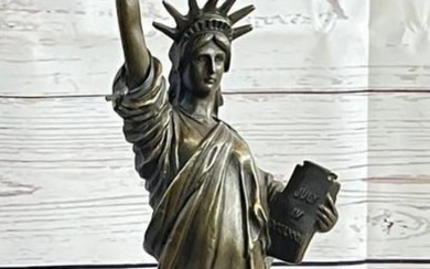Fisher New York's Original Bronze Sculpture Statue of Liberty NYC Memorabilia - 12.5" x 3.5"