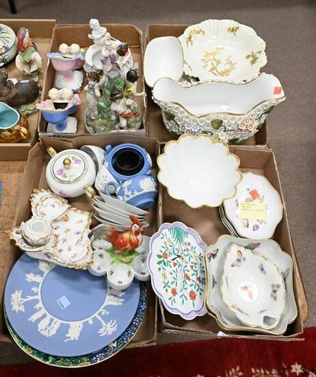 Five Tray Lots of Porcelain Serving Pieces, to include