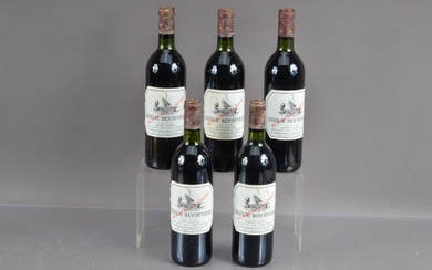 Five bottles of Chateau Beychevelle 1983