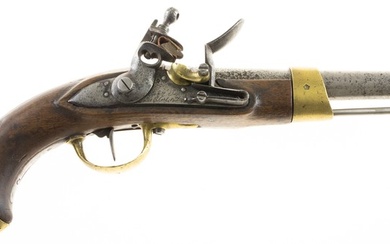 Flintlock pistol, Mle. AN. 13, barrel dated '1812', marked 'Manuf....