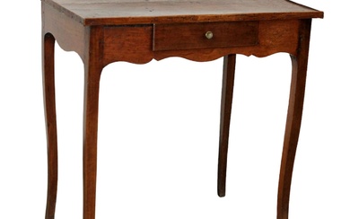 French Louis XV style side table in walnut