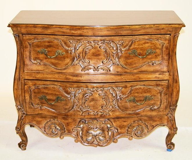 French Style Carved Bombay Front Chest