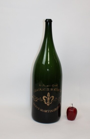 French glass Balthazar wine bottle