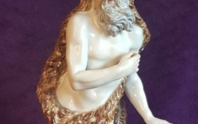 Friedrich Elias Meyer - Meissen - Figure allegorical of Winter - Porcelain - 19th century