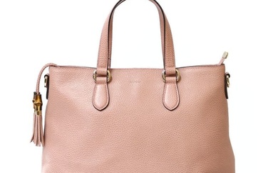 GUCCI Gucci Shoulder Bag Bamboo Handbag Pink Ladies