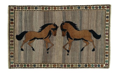 Gabbeh - Horses - Collector piece - Rug - 212 cm - 133 cm