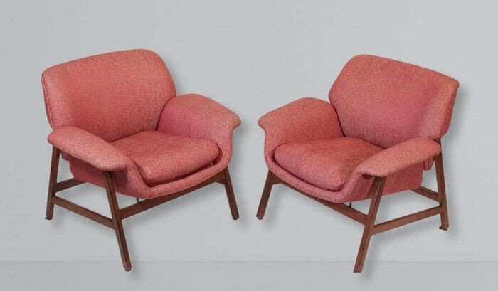 Gianfranco Frattini - Cassina - Pair of armchairs - 849 (1956)
