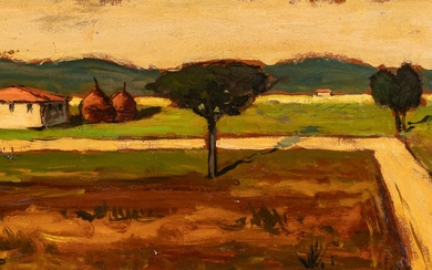 Giovanni Bartolena (Livorno 1866 - 1942) Tuscan countryside