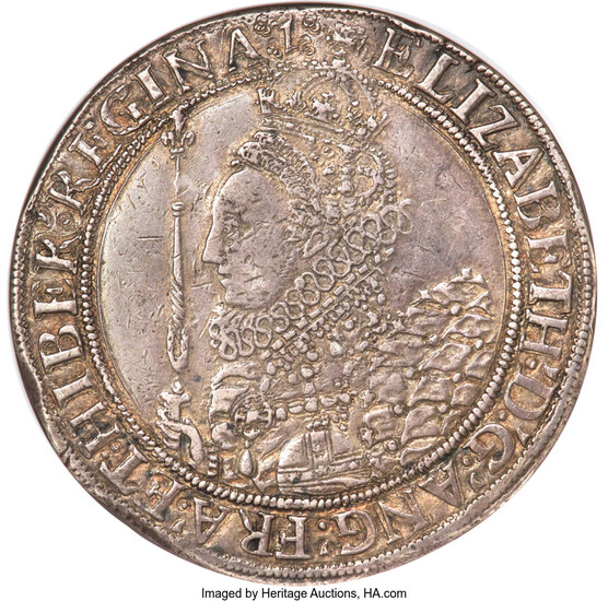 Great Britain: , Elizabeth I (1558-1603) Crown ND (1601-1602) XF40 NGC,...