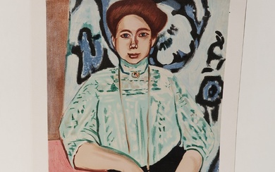 Henri Matisse(1869-1954) "Portrait", from Portraits, color lithograph, Edition Sauret, Mourlot...