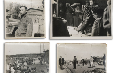 [Holocaust] Bergen Belsen Group of 28 Photographs. The concentration...