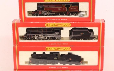 Hornby: A collection of four boxed Hornby, OO Gauge locomotives...