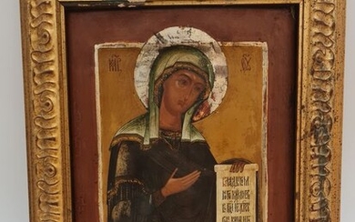Icon, Mother of God, Deesis - Wood - 19th century