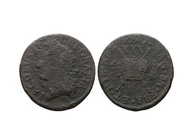 Irish Coins - James II - May 1690 - Gunmoney Small Halfcrown