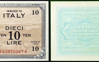 Italy, AM-Lire (Allied Military Currency) - A.UNC