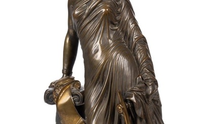 JEAN JACQUES (JAMES) PRADIER (FRENCH / SWISS, 1790-1852) BRONZE STATUE