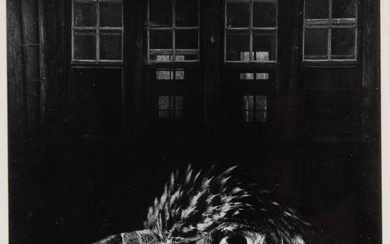 Jerry N. Uelsmann, American (1934-2022), Bless our Home and Eagle, 1962, silver print