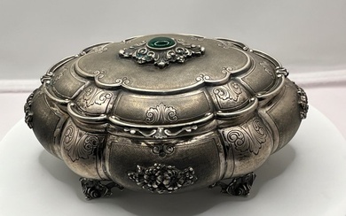Jewellery box - .800 silver