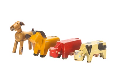 Kay Bojesen. Collection of wooden toys (4)