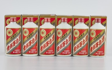 Kweichow Five Star Moutai 1990 (6 HFLT) 1990年產五星牌貴州茅台酒(鐵蓋)