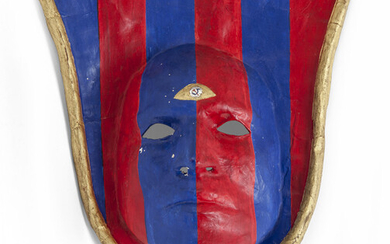 LUIGI ONTANI (1943-) BolognAutoritratto (anni 70) maschera in cartapesta realizzata dal calco...