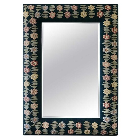 Large Floral Tapestry Mirror