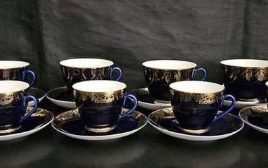 Lomonosov Imperial Porcelain Factory - Coffee and tea service (8) - Porcelain