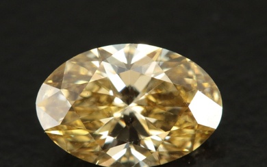 Loose 1.00 CT (Origin Undetermined) Fancy Vivid Yellow Diamond