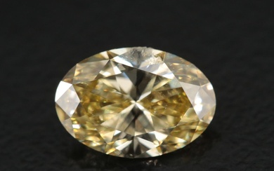 Loose 1.13 CT Lab Grown Fancy Yellow Diamond