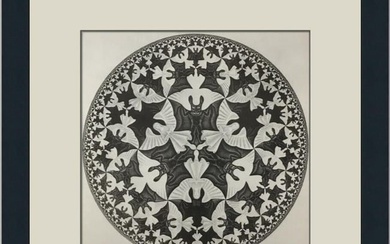 M.C. Escher Circle Limit IV Custom Framed Print