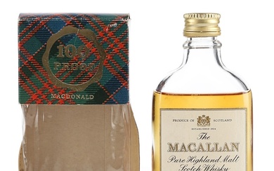 Macallan 10 Year Old 100 Proof Bottled 1970s - Gordon & MacPhail 4cl