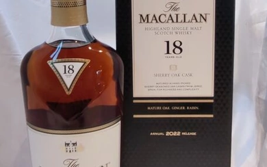 Macallan 18 years old Sherry Oak - Annual 2022 Release - Original bottling - 700ml