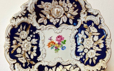 Meissen - E.A. Leuteritz - Plate - Meissen Stunning Cermonial Plate - Porcelain